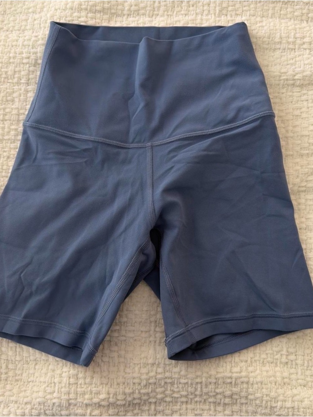 lululemon athletica High-Waist Bike Shorts in Slate Blue